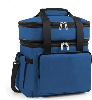 Car Camping Coolers for Jeep Avenger/Cherokee/Compass/Concept/Gladiator/Meridian, Leak Proof Cooler, Portable Lightweight Ice Chest Box, Compartments Waterproof Insulated Bag