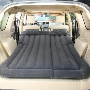 Car Inflatable Mattress for Jeep Compass 2007-2012 2013 2014 2015 2016 2017 Portable Car Air Bed Rear Trunk Camping Bed Back Seat Air Mattress Folding Air Bed Cushion,Black