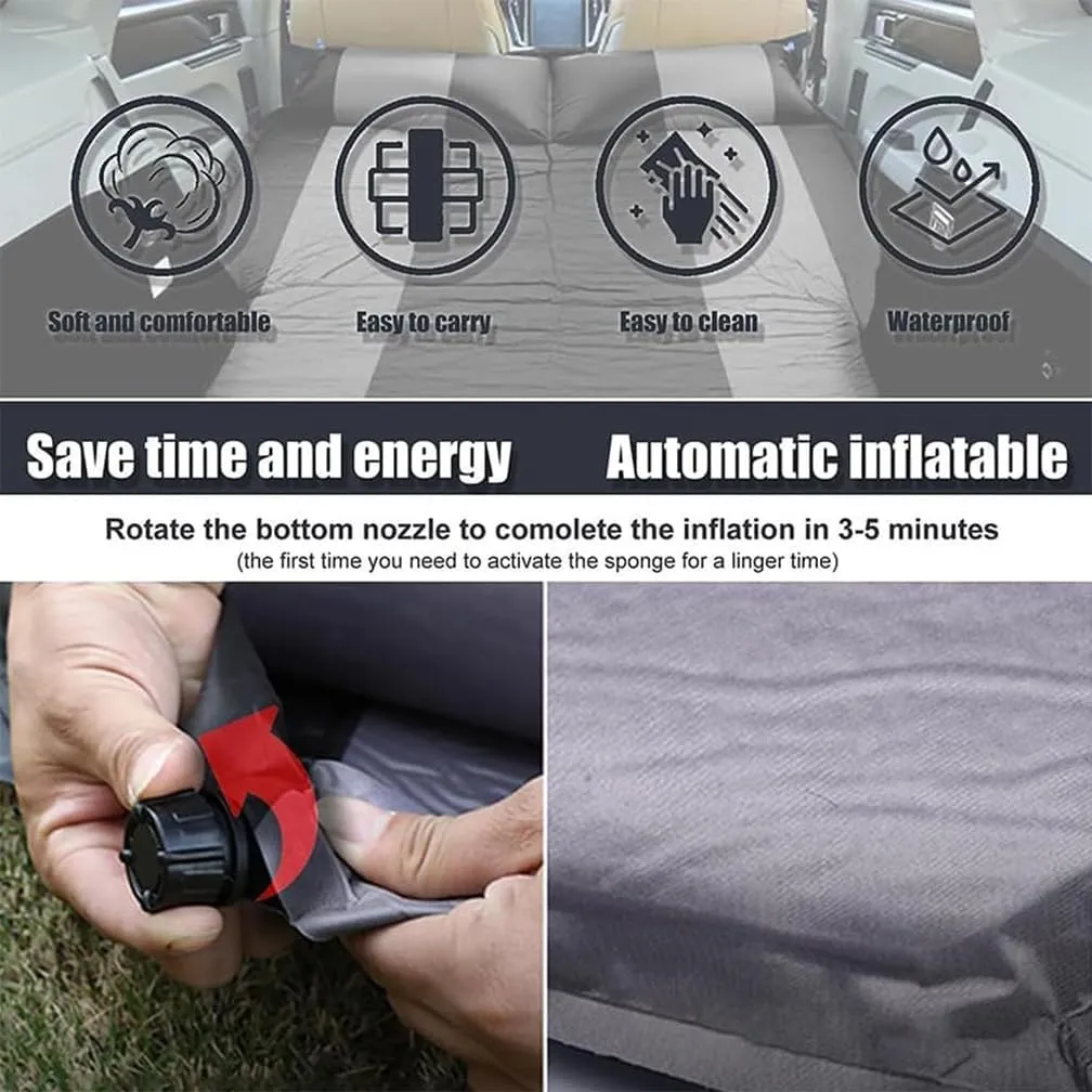 Car Inflatable Mattress, for Jeep Compass 2017-2024 Outdoor Camping Travel Portable Sleeping Pad AdjustableWear Resistant, Auto Accessories,D-Green