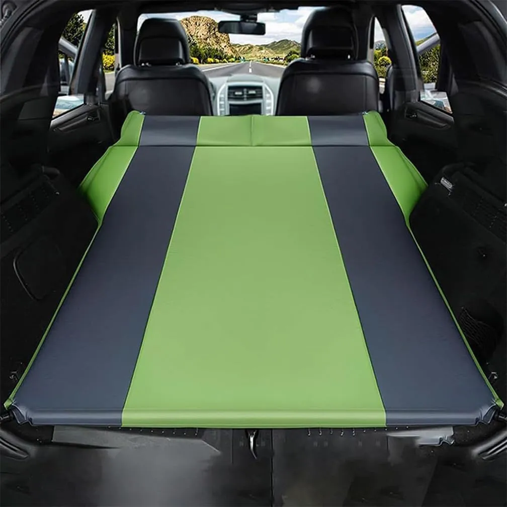 Car Inflatable Mattress, for Jeep Compass 2017-2024 Outdoor Camping Travel Portable Sleeping Pad AdjustableWear Resistant, Auto Accessories,D-Green