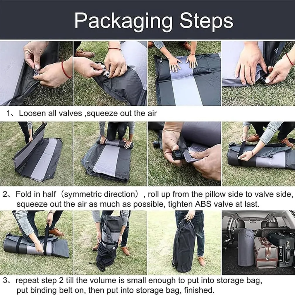 Car Inflatable Mattress, for Jeep Compass 2017-2024 Outdoor Camping Travel Portable Sleeping Pad AdjustableWear Resistant, Auto Accessories,D-Green
