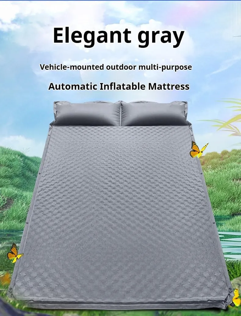 Car Suede Air Mattresses for Jeep Compass 2017-2024, Thickened Portable Travel Camping Inflatable Bed High Elastic Trunk Sleeping Pillow Pad,C