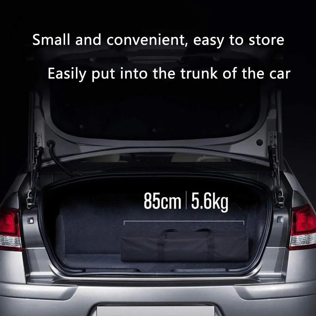 Car Tent Semi-Automatic, Portable Car Umbrella Tent Cover Movable Carport Folded Automobile Cars Protection Anti-UV, Water-Proof, Snow Wind Proof