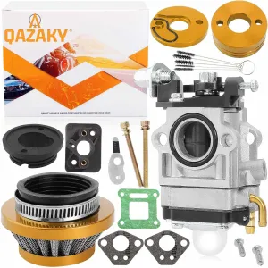 Carburetor for 33cc 40cc 43cc 47cc 49cc 50cc 52cc Dirt Bike Mini Pocket Rocket Kids Bike 2-Stroke Engine Scooter ATV Quad Chopper Moped Go Kart Motorcycle Go Ped Kragen Redmax Shindaiwa Tanaka