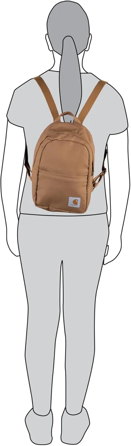 Carhartt Classic Mini, Durable, Water-Resistant Backpack with Adjustable Shoulder Straps, Sunstone, One Size