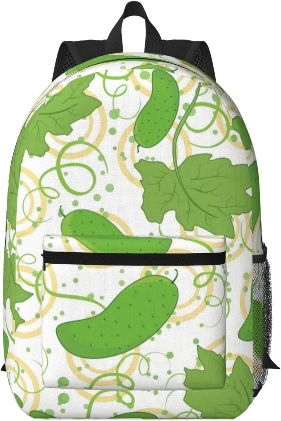 Cartoon Cucumber Pattern Backpack for Worker Business Hiking Travel Shoulders Bag Fashion Backpack