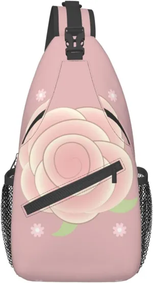 Cartoon Roses Pattern Outdoor Hiking Backpack > Suitable For Men And Women Riding Strong And Sturdy High Storage Capacity Daily Travel