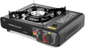 Cassette Stove Portable Gases Butanes Stove 2.9KW with Pio Ignition for Cooking Camping Pincnic Backpacking Hiking Barbecue