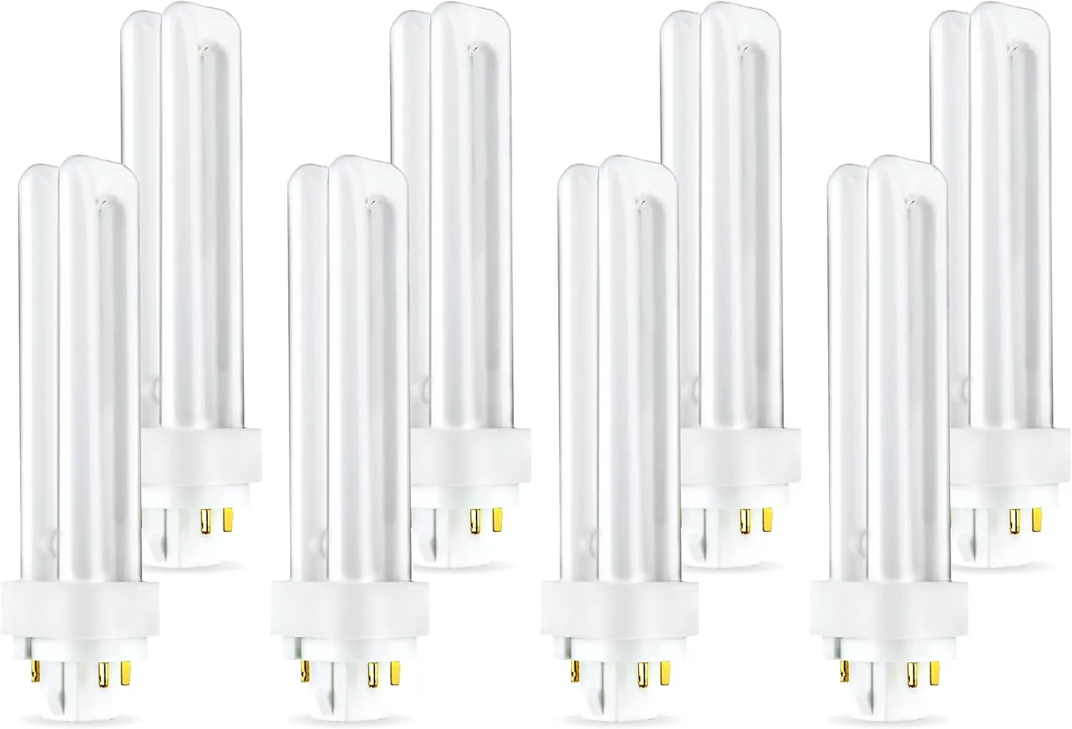 Circle - PLC-18W 835, 4 Pin G24q-2, 18 Watt Double Tube, Fluorescent Light Bulb, Replaces Sylvania 20672 - CF18DD/E/835/ECO, Philips 38332-3- PL-C 18W/835/4P/ALTO (3500 Kelvin, Soft White) (8 Pack)