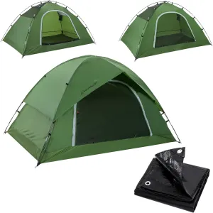Clostnature Vela Lightweight Cmaping Tent - 7'3'' x 4'11'' x 3'10'' Camping Tent with Matching Waterproof Tent Footprint, 2 Person Waterproof Tent with Camping Tarp for Outdoor, Hiking