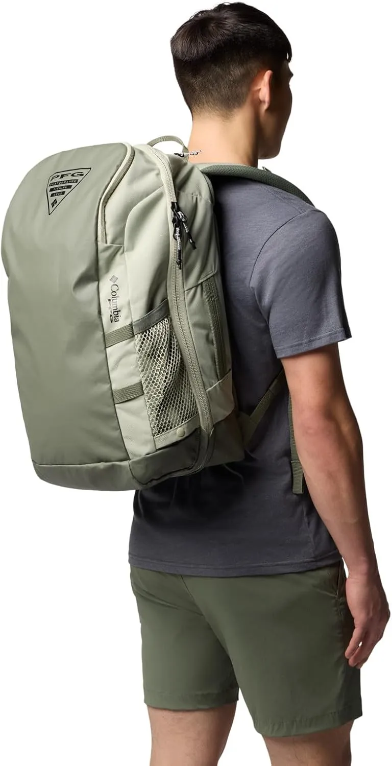 Columbia Unisex PFG Wild Cast Backpack, Smokey Sage/Cypress, One Size