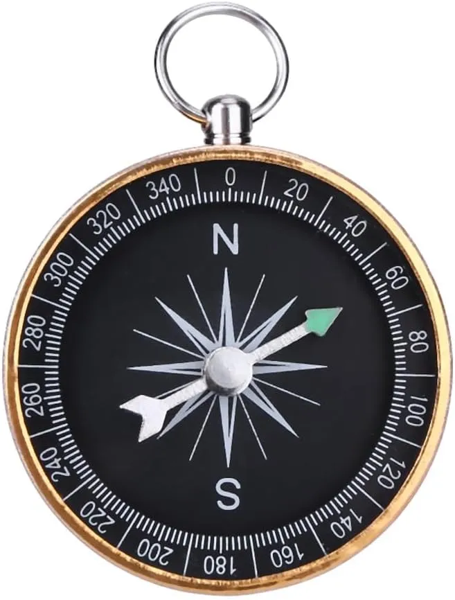 Compass Aluminum Alloy Compass for Practical Orientation Compass Hiking Camping Equipment