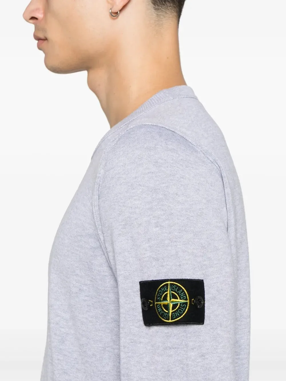 Compass-badge sweater