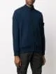 compass badge zip-up cardigan
