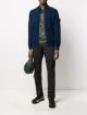 compass badge zip-up cardigan