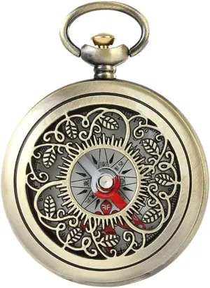 Compass Compass Hiking Survival Vintage Bronze Compass Pocket Watch Design Outdoor Hiking Navigation Gift Retro Metal Portable Compass