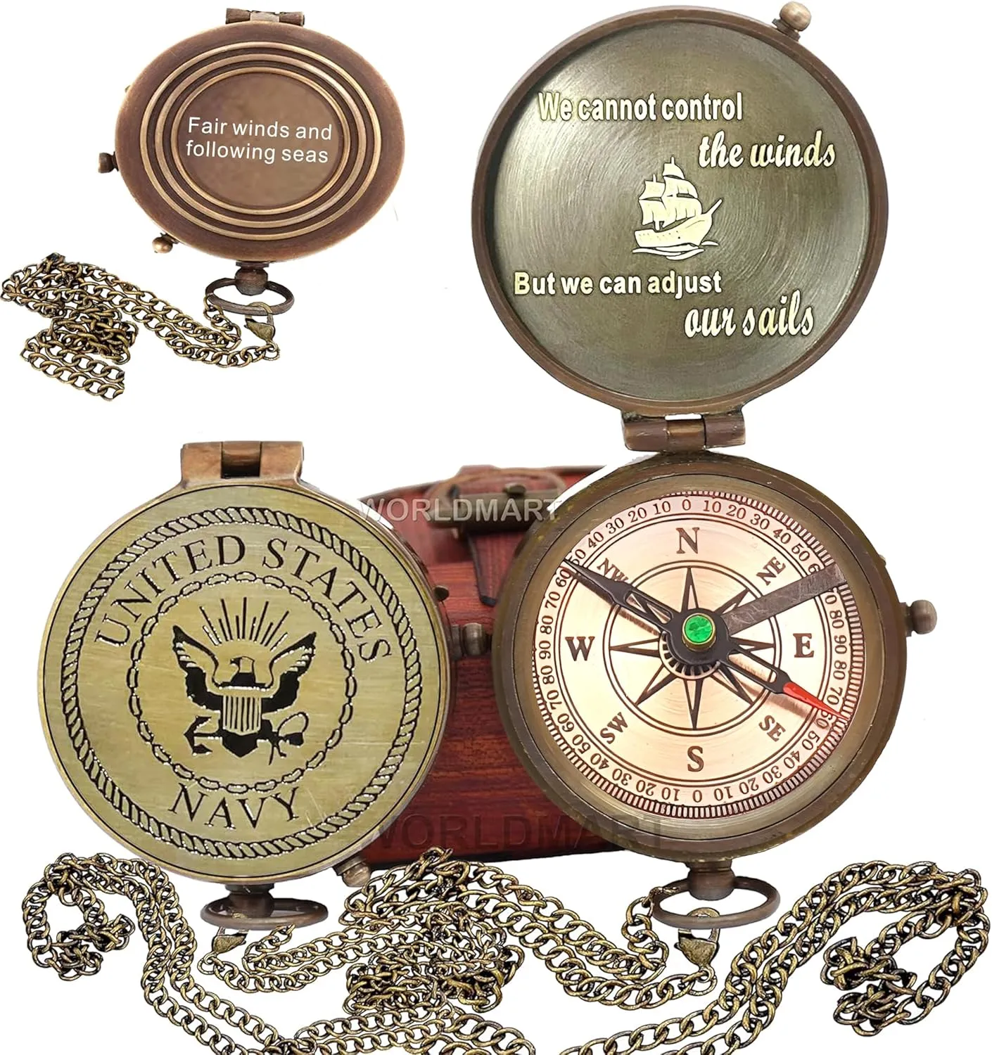 Compass - Gift for Army, Navy, Marine Corps, Baptism, Easter, Birthday, Fathers Day, Graduation, Wedding