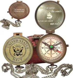 Compass - Gift for Army, Navy, Marine Corps, Baptism, Easter, Birthday, Fathers Day, Graduation, Wedding