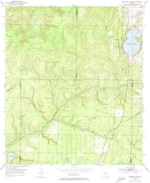 Compass Lake FL topo map, 1:24000 Scale, 7.5 X 7.5 Minute, Historical, 1952, Updated 1973, 26.8 x 23 in