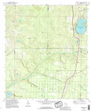 Compass Lake FL topo map, 1:24000 Scale, 7.5 X 7.5 Minute, Historical, 1994, Updated 1995, 27.2 x 23 in