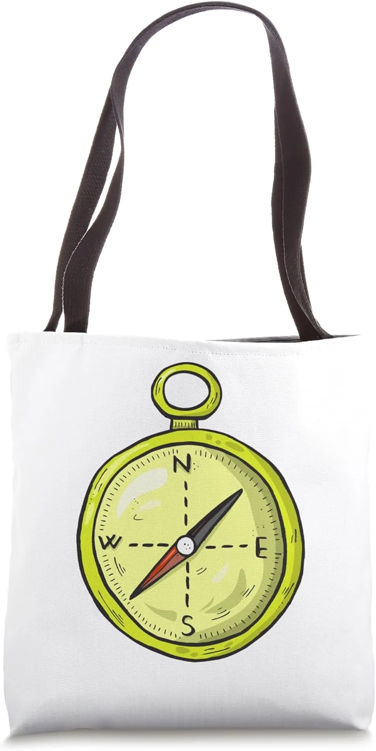 Compass / Map / Navigator / Explorer / Travel / Journey Tote Bag