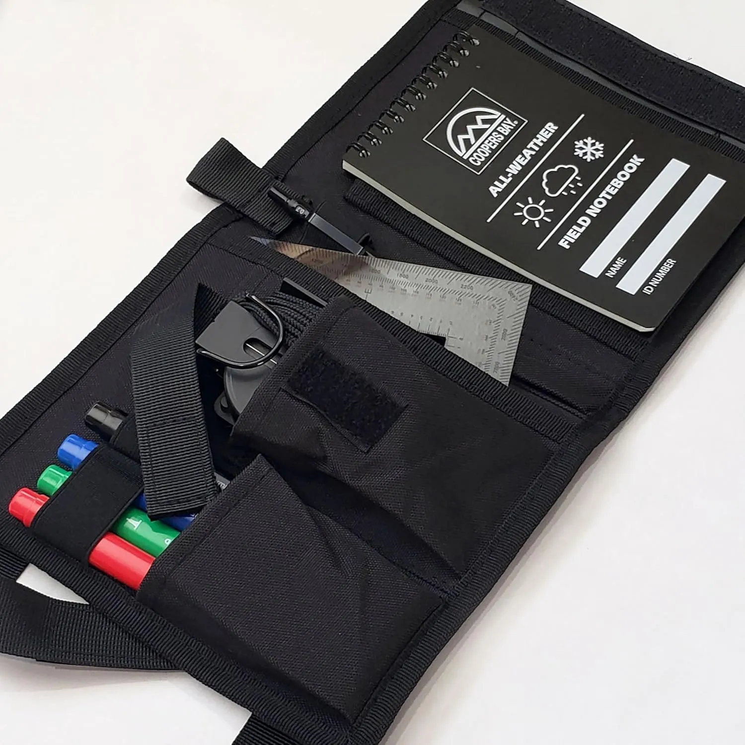 Compass Navigation Kit - Advanced Package - Includes Lensatic Military Style Compass, Multifunction Case, Ranger Beads, Protractor, and Markers - Everthing Needed to Get Started