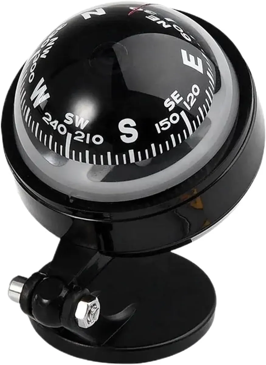Compass Outdoor Sea Marine Electronic Boat Ship Vehicle Car Compass Navigation Positioning High Precision L-ed Night Light Car Compass
