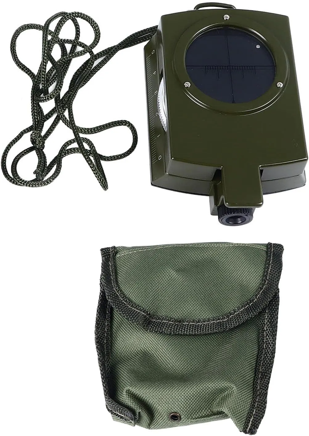 Compass,Hiking Compass with Sighting Clinometer Multifunctional Map Compass Waterproof Navigation Compass with Waist Pack for Outdoor Survival Hiking Camping