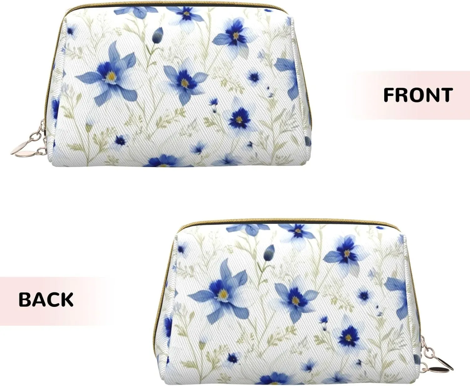 Cornflowers Daisies Toiletry Pouch, Travel-Friendly Makeup Organizer For Makeup Brushes, Lipsticks