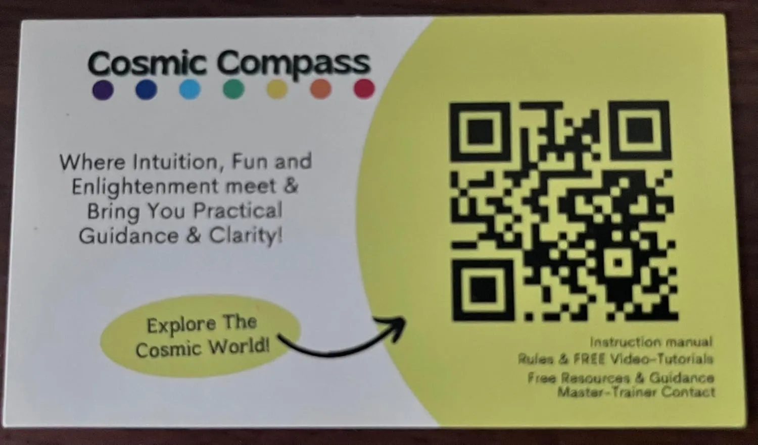 Cosmic Compass Game: Travel Version