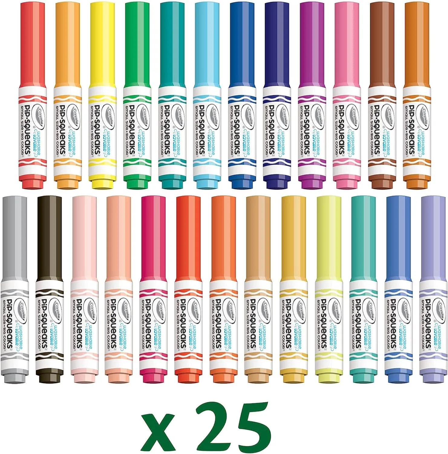 Crayola Pip-Squeaks Washable Marker Set (65ct), Coloring Set, Art Supplies for Kids, Drawing Kit, Kids Travel Activity, Easter Basket Essentials, 4 