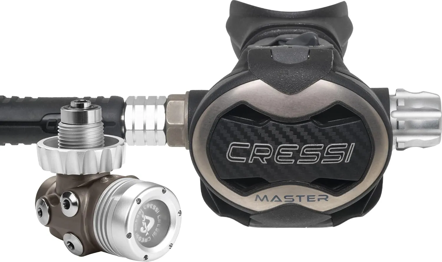 Cressi Scuba Diving T10-SC PVD - Master Regulator - Compact and Light - Cold Water Certified - No Free-Flow - Made in Italy