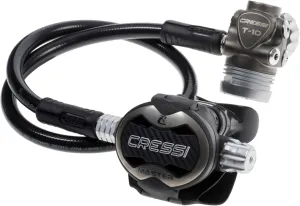 Cressi Scuba Diving T10-SC PVD - Master Regulator - Compact and Light - Cold Water Certified - No Free-Flow - Made in Italy