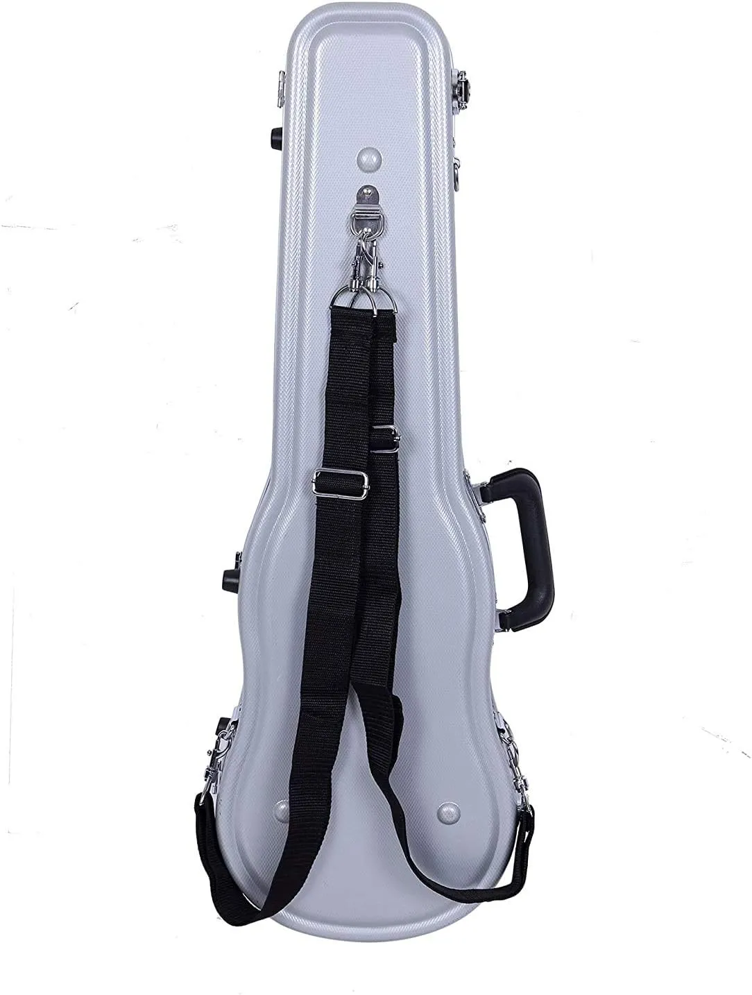 Crossrock, ABS Molded Case-1/4Size Violin Hard Shell Case, Silver (CRA860SVQSL)