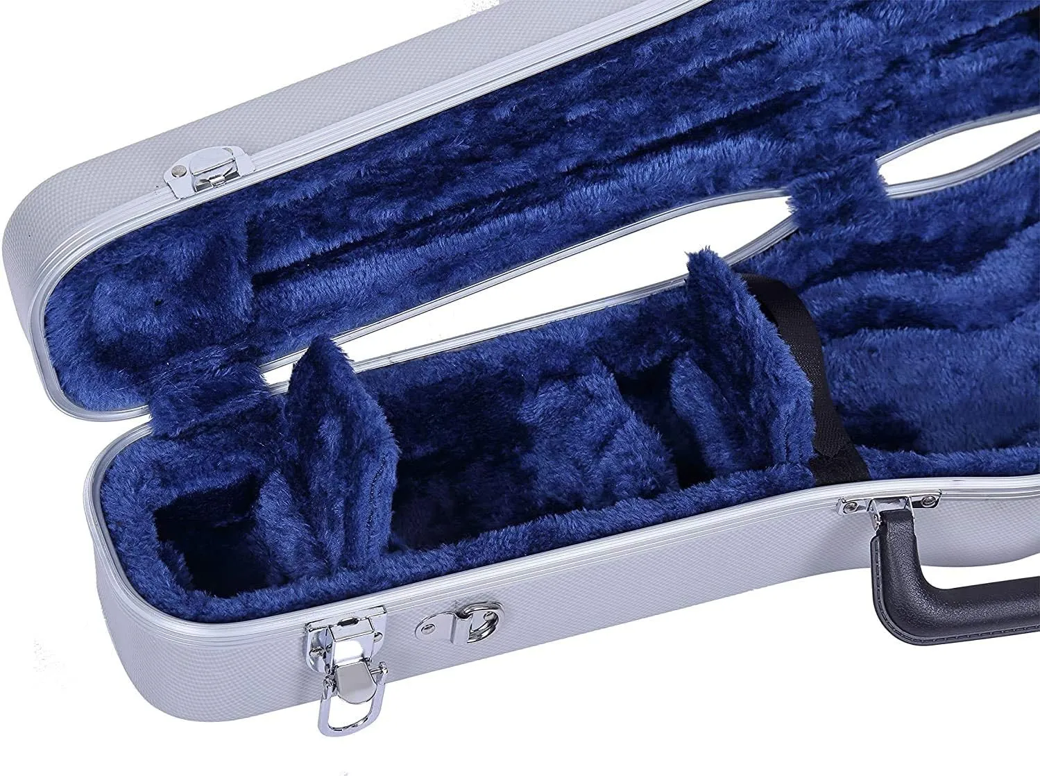 Crossrock, ABS Molded Case-1/4Size Violin Hard Shell Case, Silver (CRA860SVQSL)