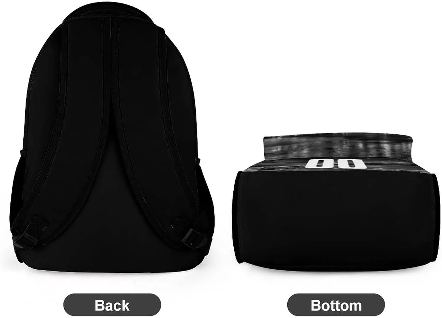 DDJAM Brooklyn Custom Backpack High Capacity Basketball City Night View Fans Gifts for Men Women Bag Personalized Name & Number