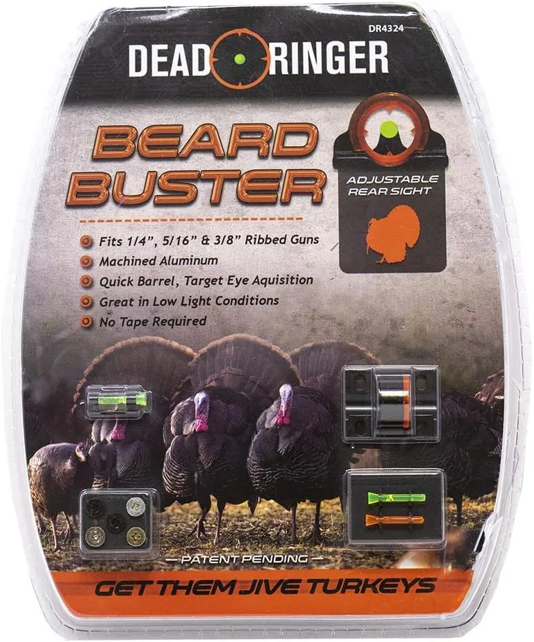 Dead Ringer Shotgun Sight | Aluminum Base with Orange Compass Point Sight | Turkey & Duck Hunting Shotgun Sights