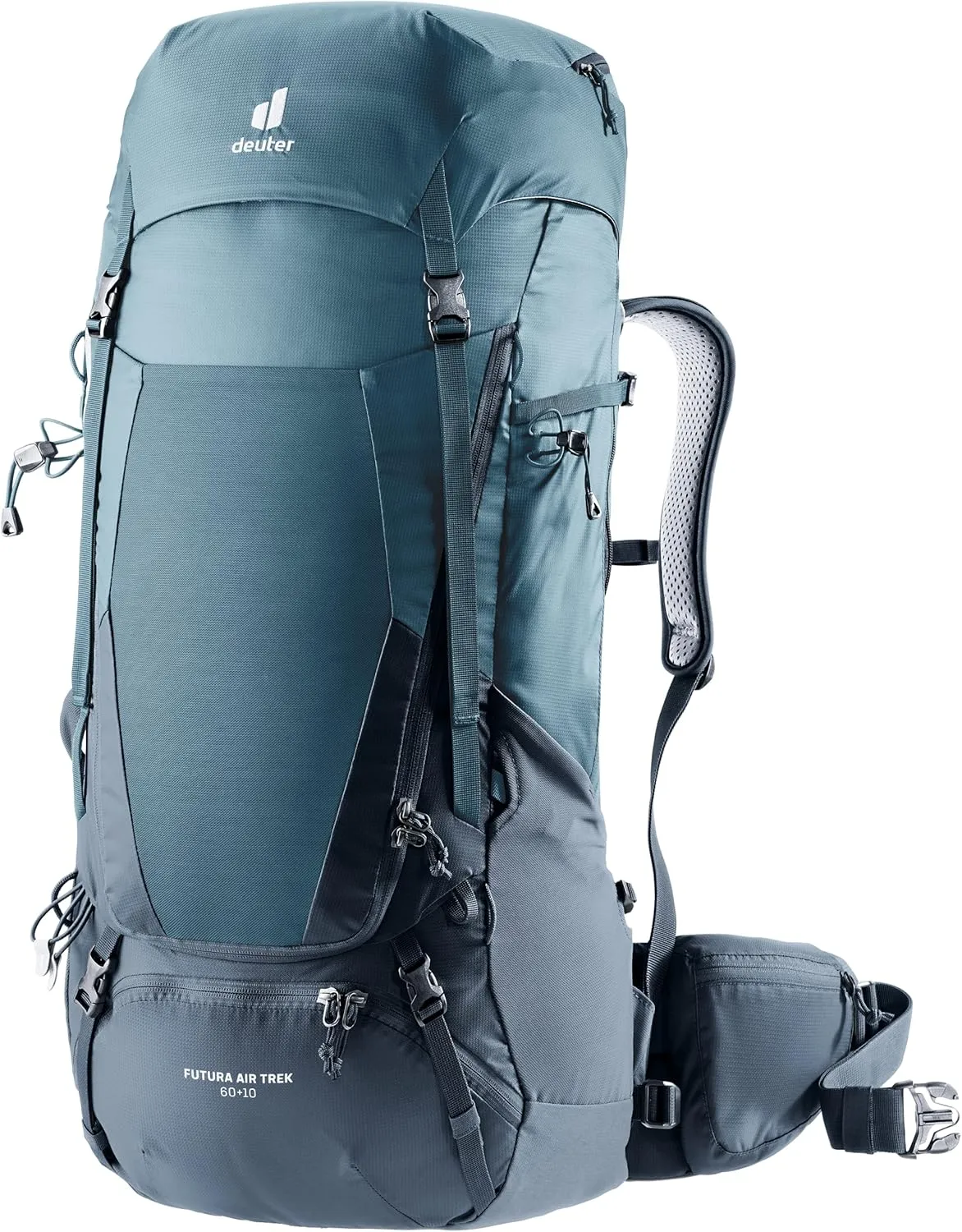 Deuter Futura Air Trek D3402321-1374 Men's Climbing Backpack, 60 10, Atlantic x Ink, 2021 Model