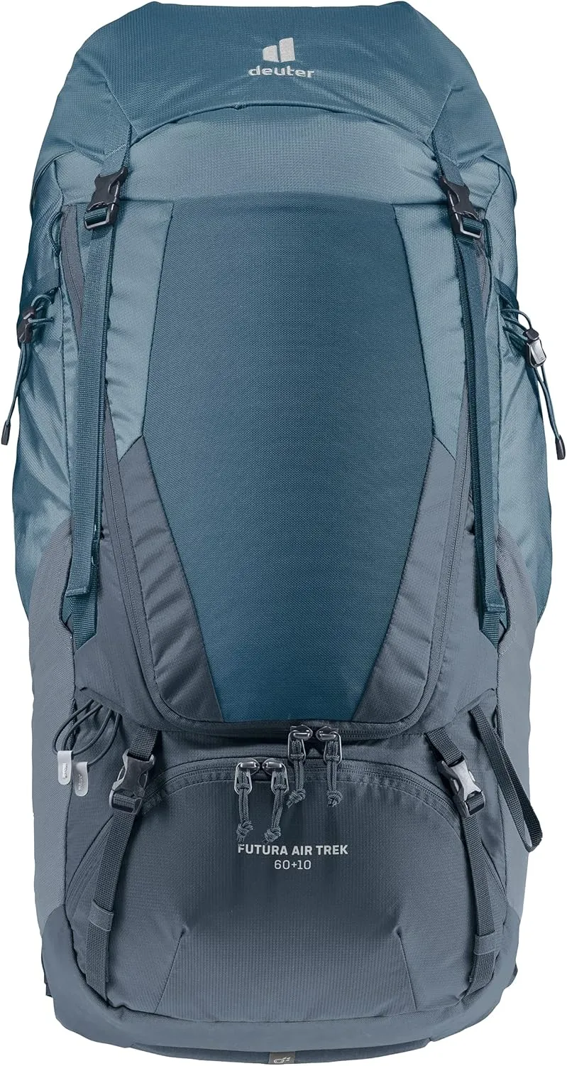 Deuter Futura Air Trek D3402321-1374 Men's Climbing Backpack, 60 10, Atlantic x Ink, 2021 Model