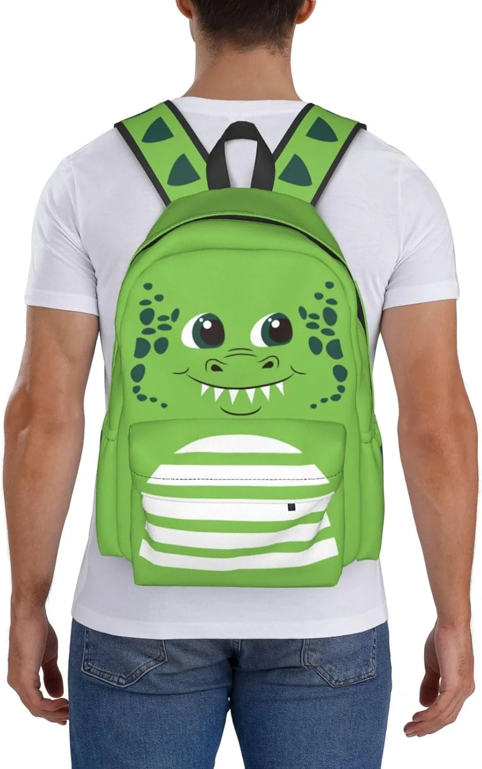 Dinosaur Cute Funny Casual Daypack Laptop Bag School Bookbag Travel Backpack For Kids Teen Boy Girl