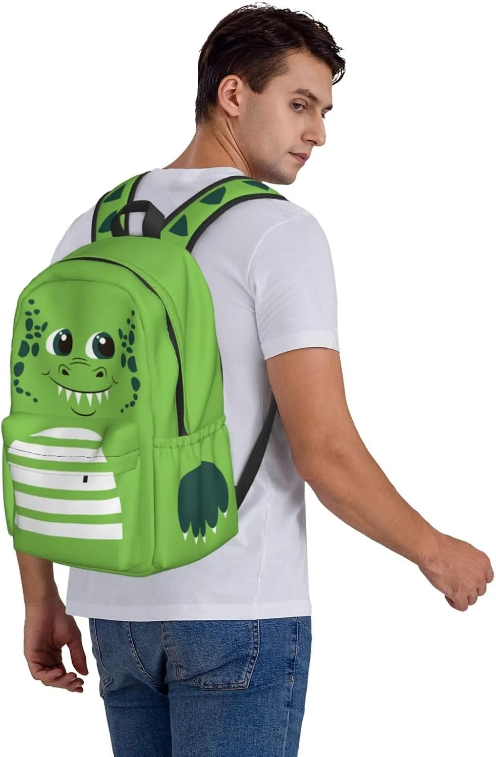 Dinosaur Cute Funny Casual Daypack Laptop Bag School Bookbag Travel Backpack For Kids Teen Boy Girl