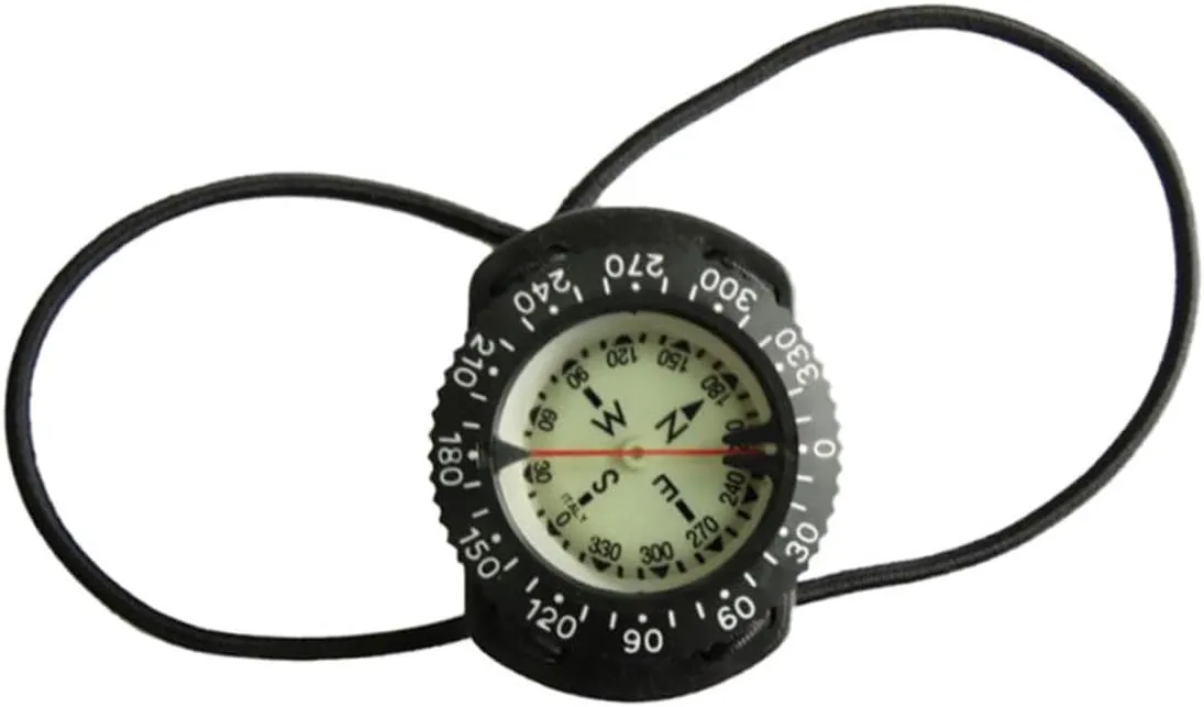 Dive Compass Wrist Compass Waterproof Underwater Navigation with Bungee Dive