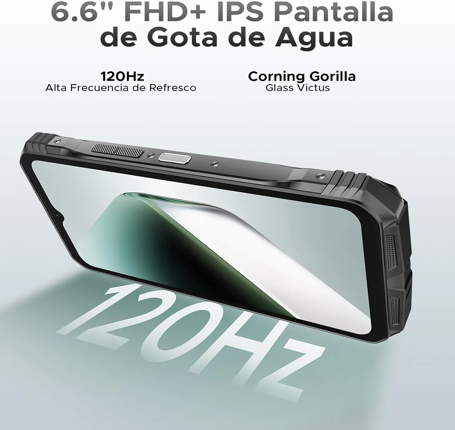DOOGEE S Cyber Pro Rugged Phone, 10800mAh Android 14 Rugged Smartphone, 32GB 512GB, Helio G100 Octa Core Gaming Phones, 6.6" FHD  120Hz IPS Waterdrop Screen, 4G Dual SIM Mobile Phone, Green