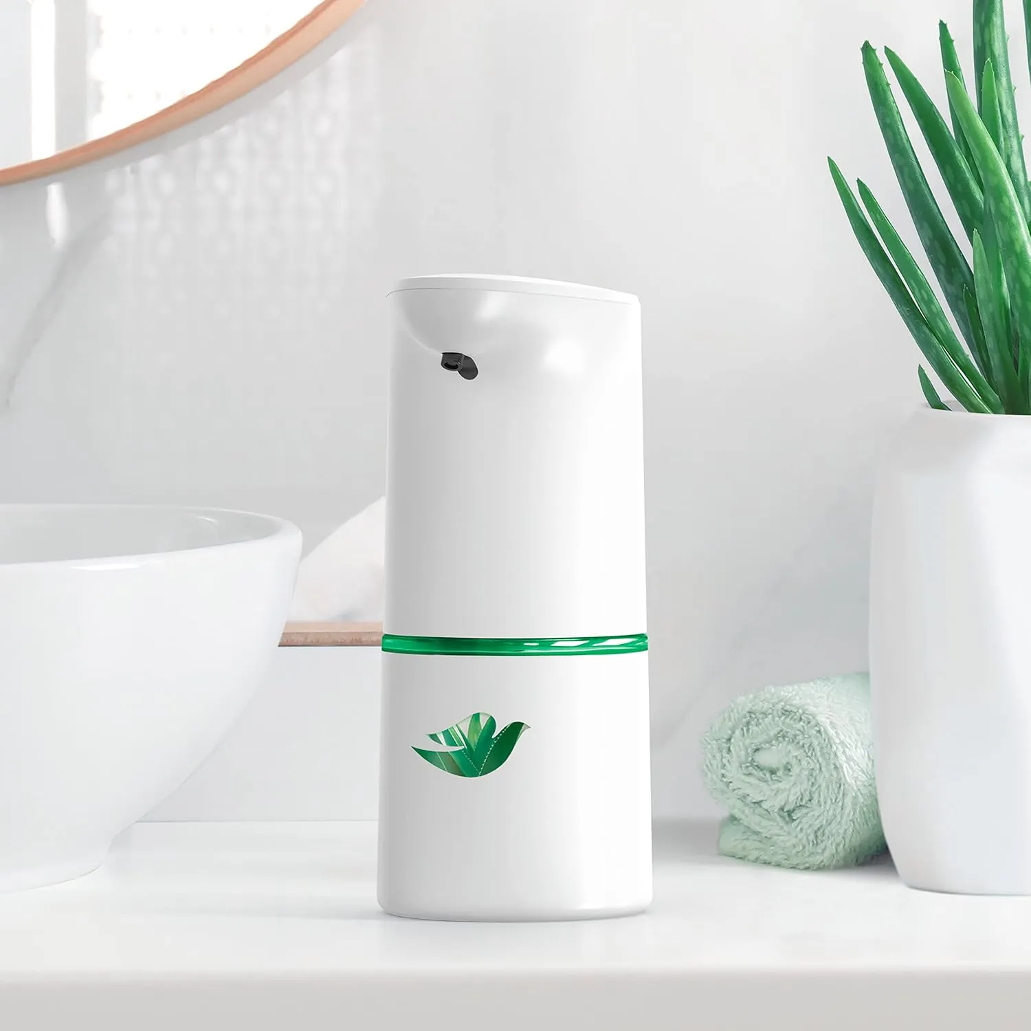 Dove Nourishing Foaming Hand Wash Aloe and Eucalyptus Touchless Battery Operated Dispenser Kit Moisturizing Foaming Hand Wash Refill 10.1 oz