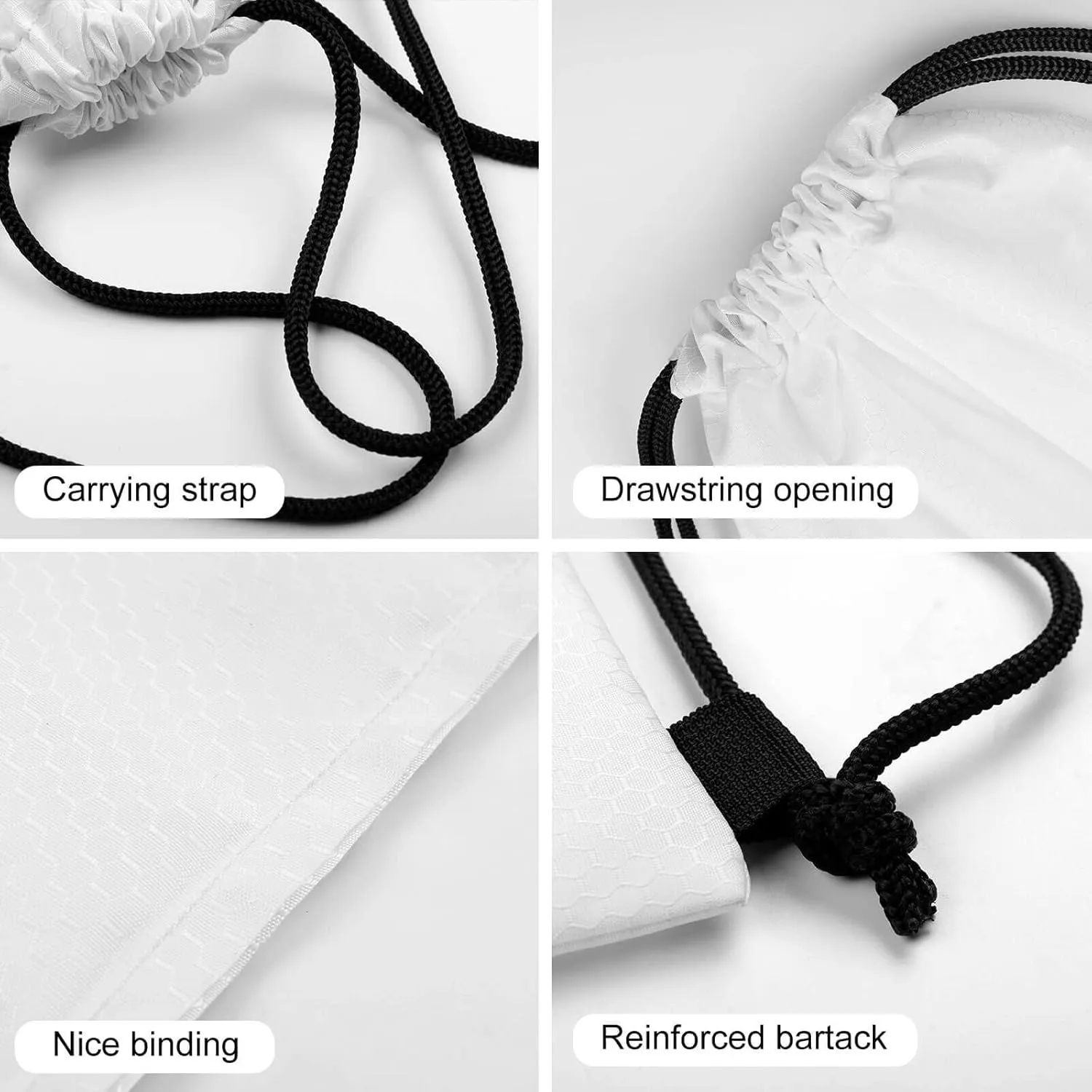 Drawstring Backpack Sport Gym Bag Water Resistant Sackpack Bee Picking Nectar Cinch Bag String Bag for Outdoor, 35*42cm