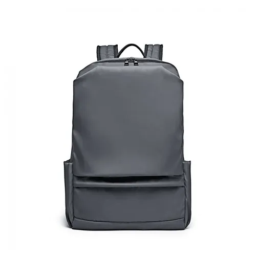 E6913 - Kono Water Resistant Travel Backpack with USB Charging Port - Grey