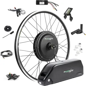 EBIKELING Waterproof Ebike Conversion Kit with Battery 26" Direct Drive Front or Rear Wheel Electric Bike Conversion Kit Ebike Battery & Charger Included 1500W 1200W Electric Bike for Adults