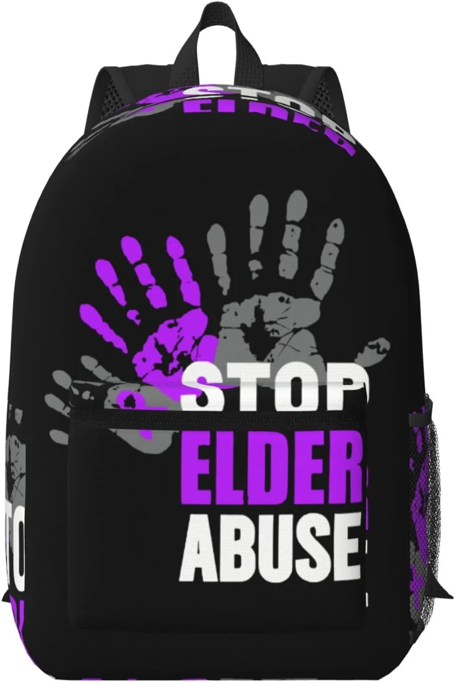 Elder Abuse Awareness Month Backpack for Worker Business Hiking Travel Shoulders Bag Fashion Backpack