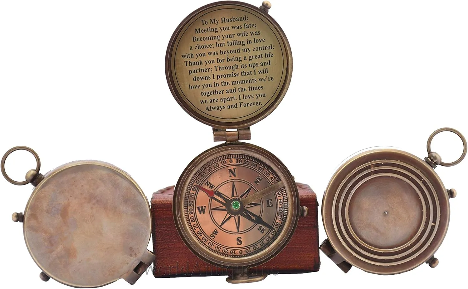 Engraved Compass, Gift for Husband,Anniversary,Wedding Gift for Him, Long Distance Boyfriend Gift, Fiance Gift I Miss You Long Distance Relationship Gift Boyfriend Gift