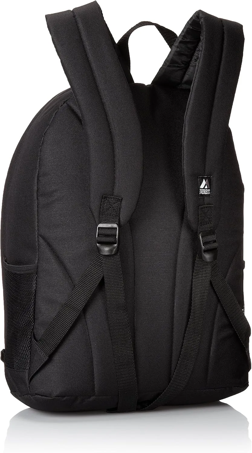 Everest Two-Tone Backpack with Mesh Pockets, Turquoise, One Size